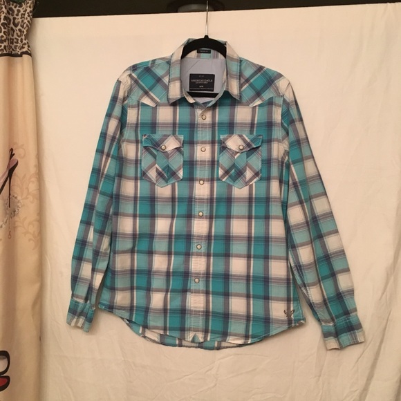 American Eagle Outfitters Other - Men’s AEO Vintage Snap button shirt M/M.  EUC